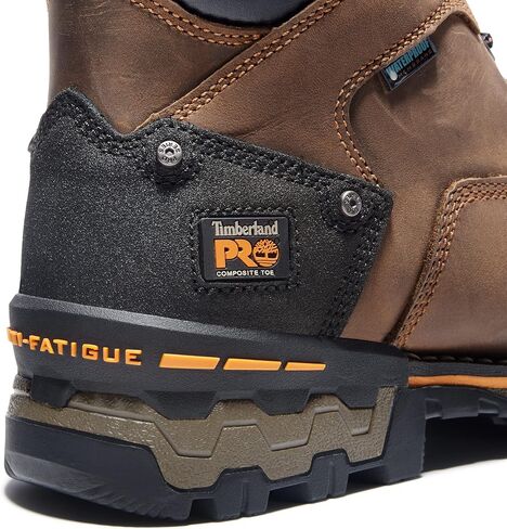Timberland PRO Men's Boondock 6 Inch Composite Safety Toe Waterproof Industrial Work Boot, Brown-2024 New, 9.5 in Saudi Arabia