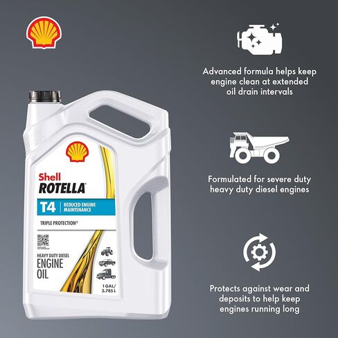 Shell Rotella T4 Triple Protection Conventional 15W-40 Diesel Engine Oil (1-Gallon, Single Pack) in Kuwait