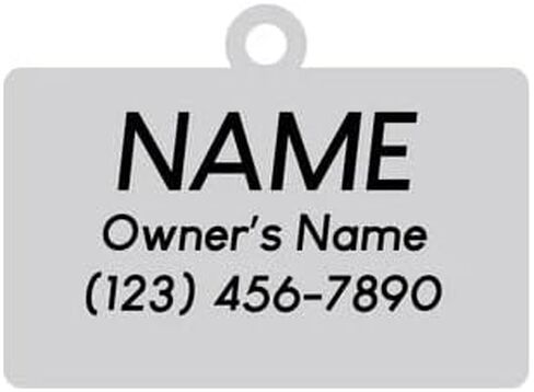 Personalized 'Rose - Silver & Red' Pet ID Tag & Collar Charm - Custom Engraved Dog Tags for Pets - Luxury Brass, Gold Plating in Saudi Arabia