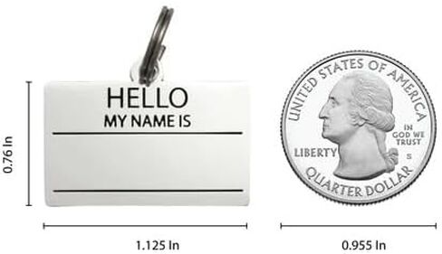 Personalized 'Rose - Silver & Red' Pet ID Tag & Collar Charm - Custom Engraved Dog Tags for Pets - Luxury Brass, Gold Plating in Saudi Arabia