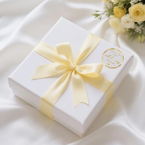 Anwyll 120pcs شكرًا لك ملصقات - 1.75 '' شكرًا لك على الاحتفال معي ملصقات الذهب. in Kuwait