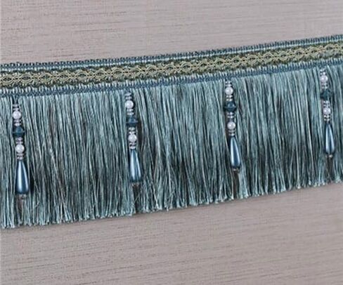 Fringe Trim Tassel,Crystal Beaded Pendant Tassel, (Color : Red) (Color : Turquoise) (Light Brown)(Dark Brown) in Kuwait