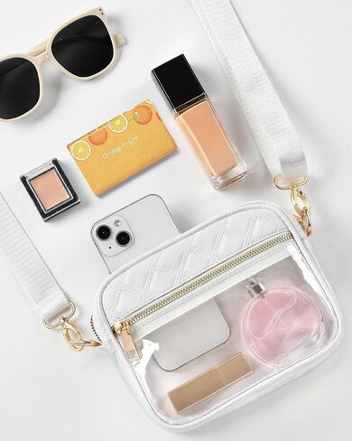 HULISEN Clear Bag for Stadium Events, Clear Purses for Women Stadium Crossbody, Small Clear Bags for Concerts, Festival in Kuwait