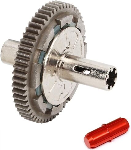 Metal Steel 57T 0.8Mod Slipper Set Slipper Clutch Spur Gear for Arrma 1/10 Big Rock Granite Kraton Outcast Senton 1/8 Typhon Upgrade Parts，Replace #ARA310949 (Red in Saudi Arabia