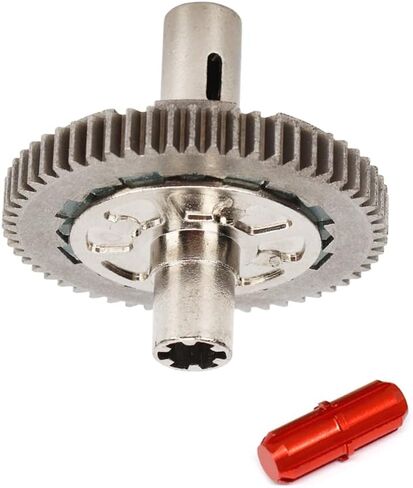 Metal Steel 57T 0.8Mod Slipper Set Slipper Clutch Spur Gear for Arrma 1/10 Big Rock Granite Kraton Outcast Senton 1/8 Typhon Upgrade Parts，Replace #ARA310949 (Red in Saudi Arabia