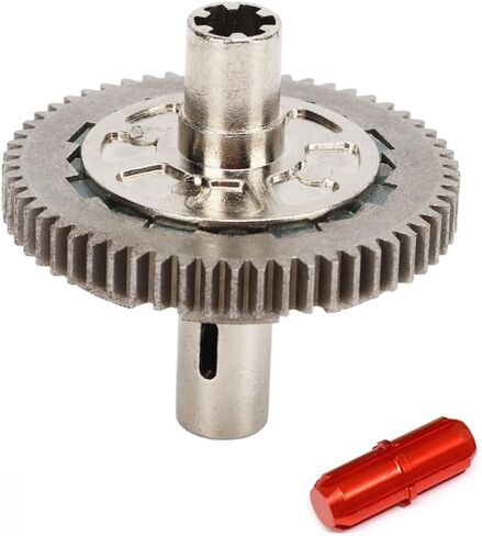Metal Steel 57T 0.8Mod Slipper Set Slipper Clutch Spur Gear for Arrma 1/10 Big Rock Granite Kraton Outcast Senton 1/8 Typhon Upgrade Parts，Replace #ARA310949 (Red in Saudi Arabia