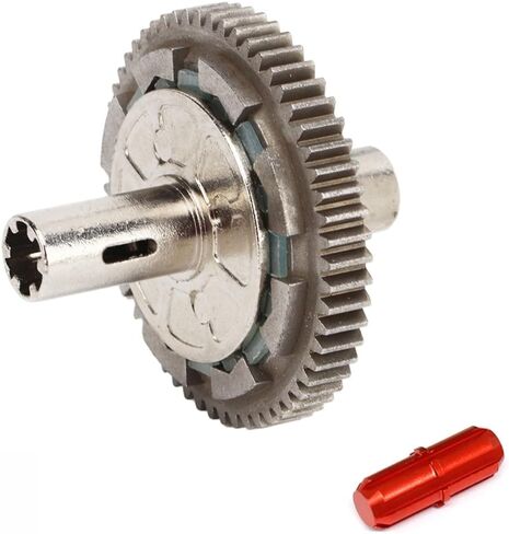 Metal Steel 57T 0.8Mod Slipper Set Slipper Clutch Spur Gear for Arrma 1/10 Big Rock Granite Kraton Outcast Senton 1/8 Typhon Upgrade Parts，Replace #ARA310949 (Red in Saudi Arabia