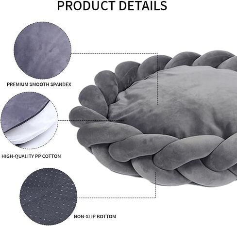 SLEEPDODO Handmade Dog Bed for Small/Medium Dogs - Luxury European Designed Pet Bed with Ultra-Soft Material, Washable Removable Cover, and Non-Slip Bottom. in Saudi Arabia