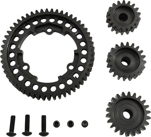 Hardened Steel Spur Gear Set with 18T, 20T & 22T Pinion Gears – Heavy-Duty Upgrade Compatible with Traxxas 1/5 X-Maxx, 1/7 XO-1, 1/10 Maxx & E-REVO 2.0 VXL – Replaces 6447 (54T) in Saudi Arabia