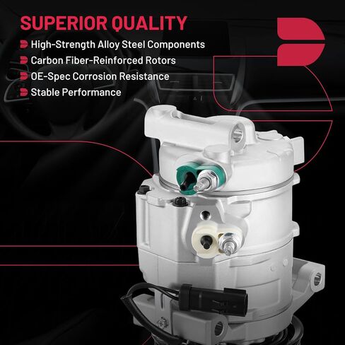 BDFHYK Air Conditioning A/C Compressor with Clutch CO 30017C Compatible with 2011-2020 2.4L 3.6L Dodge Grand Caravan Journey Avenger, Ram C/V, Chrysler Town & Country 200, Volkswagen Routan in Saudi Arabia
