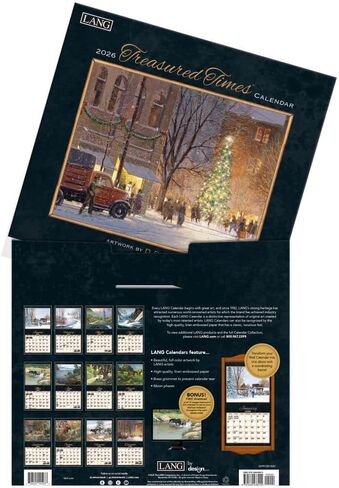 Lang Companies, Treasured Times 2026 Wall Calendar by D.R. Laird, 13.4'' X 12'', 12-Month Calendar with Stapled Binding in Saudi Arabia