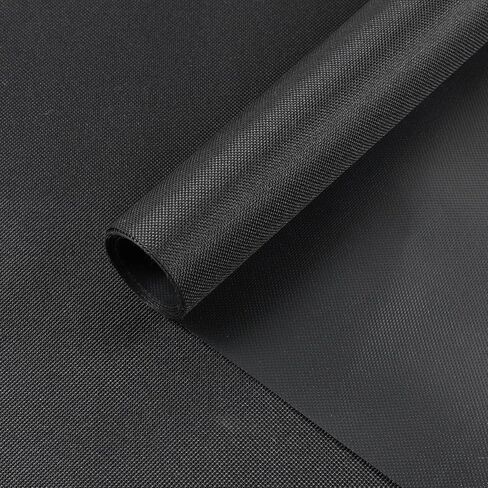 Marine Waterproof Canvas Fabric 600 Denier 36"×60" Cordura Canvas Material with Waterproof PVC Backing for Auto Boat Awning Home Cushion DIY, Black in Kuwait
