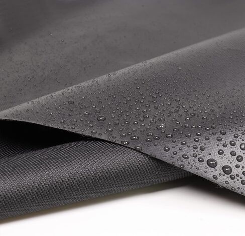 Marine Waterproof Canvas Fabric 600 Denier 36"×60" Cordura Canvas Material with Waterproof PVC Backing for Auto Boat Awning Home Cushion DIY, Black in Kuwait