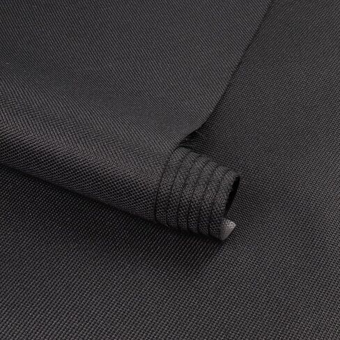 Marine Waterproof Canvas Fabric 600 Denier 36"×60" Cordura Canvas Material with Waterproof PVC Backing for Auto Boat Awning Home Cushion DIY, Black in Kuwait