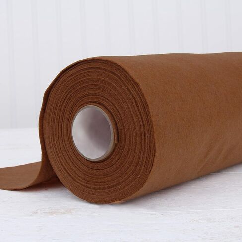 Threadart Premium Felt by The Yard - 36" Wide - Brown | Soft Wool-Like Feel | 1.2mm Thick Fabric for DIY Crafts, Sewing, Crafting Projects | Compatible with Cricut Maker in Saudi Arabia