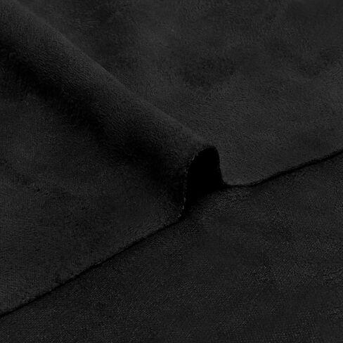 Upholstery Suede Fabric Soft & Smooth Suede Cloth Double-Sided Suede Material Furniture and Car Upholstery for Sofa,Chairs,Pillows,Vehicle Door Panel, Roof (75inchx60inch, Black) in Saudi Arabia