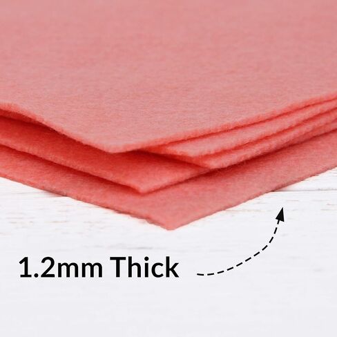 Threadart Premium Felt by The Yard - 36" Wide - Brown | Soft Wool-Like Feel | 1.2mm Thick Fabric for DIY Crafts, Sewing, Crafting Projects | Compatible with Cricut Maker in Saudi Arabia