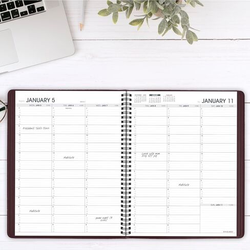 AT-A-Glance 2026 Planner ، أسبوعيًا ، 7 "× 8-3/4" ، متوسطة ، ربع ساعة ، أسود (709510526) in Saudi Arabia