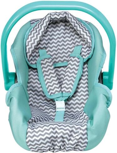 Adora up to 20 Inch Baby Doll Car Seat Carrier Grey Handle Converts to Rocker Lightweight Machine Washable Cover Toy Baby Doll Car Seat Accessory – Zig Zag in Saudi Arabia