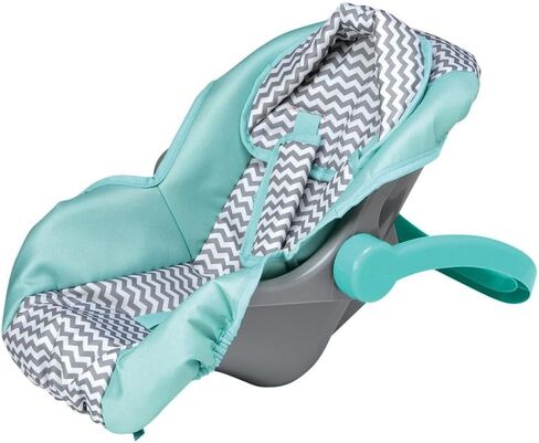 Adora up to 20 Inch Baby Doll Car Seat Carrier Grey Handle Converts to Rocker Lightweight Machine Washable Cover Toy Baby Doll Car Seat Accessory – Zig Zag in Saudi Arabia