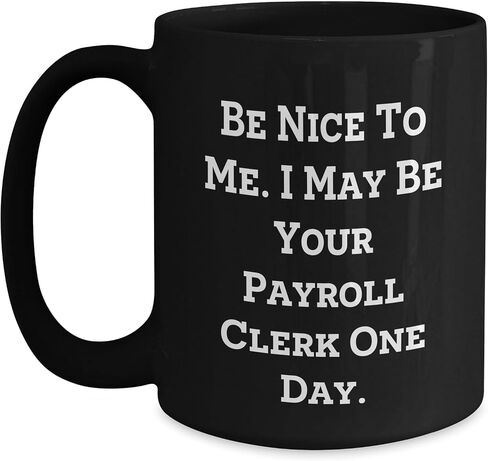 Be Nice to Me. I May Be Your Payroll Clerk One Day. Gift for Payroll Clerk, Payroll Clerk Humor, Christmas Unique Gifts, Gifts from Coworkers to Payroll Clerk in Kuwait
