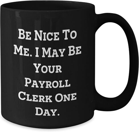 Be Nice to Me. I May Be Your Payroll Clerk One Day. Gift for Payroll Clerk, Payroll Clerk Humor, Christmas Unique Gifts, Gifts from Coworkers to Payroll Clerk in Kuwait