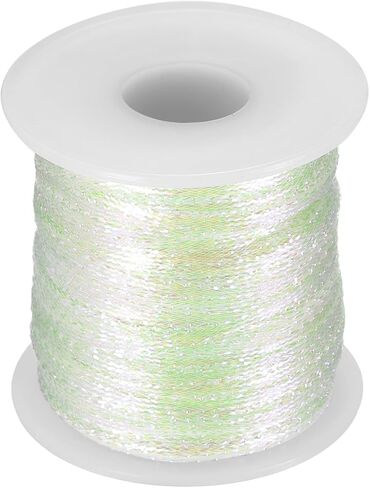 HARFINGTON Metallic Cord 3mm 109 Yards Metallic Ornament String Durable Tinsel Rope Thread for Crafts Gift Wrapping Christmas Decoration Hanging Tags Sewing Gift Decoration, Gold in Saudi Arabia