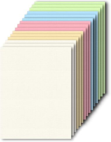 20Sheets Colored Linen Textured Cardstock Paper, 12x12 80Lb 230GSM Card Stock Paper for Cricut Card Making in Kuwait