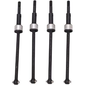 Dilwe RC Front Rear Drive Shaft, 4pcs RC Front Rear CVD Drive Shaft Kit Steel for RedCat Blackout XTE XBE SC Series 1/10, RC Metal CVD Drive Shaft Joint Front Rear Set