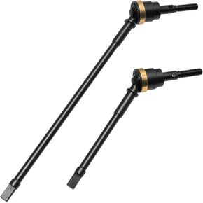 2Pcs ShareGoo Front Axle Universal Joint Driveshaft CVD Drive Shaft Compatible with Axial Wraith 90018 90020 90031 90045 90056 RC Car