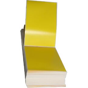 Compulabel Direct Thermal Labels, 4"x6", Fanfold, 4000 Labels Per Carton, PMS803 Fluorescent Yellow (520029)