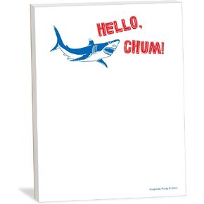 PANCH SHARK MEMO PAD - NOVERTY GAG GIFT NEPTEPAD ، لقيام قائمة بالأصدقاء وزملاء العمل