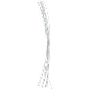 Panacea Cloth Covered Stem Wire 22 Gauge 18" 20/Pkg-White