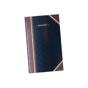 Staples Hard Journal, 7.25" W x 11.75" H, Black/Burgundy