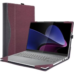 Laptop Case Cover for Lenovo 16" IdeaPad 5i 2-in-1 Gen 9 for IdeaPad 5 2-in-1 16IRU9 16AHP9 [Not fit Other Models] Detachable Notebook Sleeve Computer Bag PU with Heat Dissipation Hole (Blue)