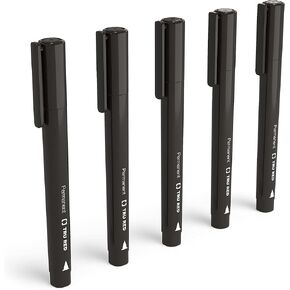 TRU RED Staples Pen Permanent Markers, Fine Tip, Black, 15/Carton (TR54524-CCVS)