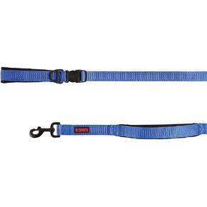 KONG Comfort Ultra Durable Traffic Padded Handle Hands Free Quick Control Leash 6' (Blue)