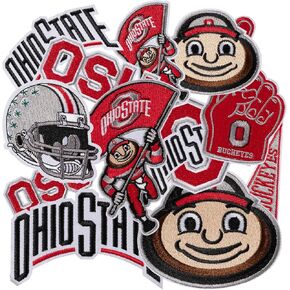 12PCS Georgia Iron on Patch,Football Iron on Patch for Jacket,Jeans, Backpack and hat. (Georgia)