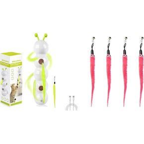Caterpillar Smart Interactive Cat Toy, Whirlie Smart Motion Cat Toy with Worm Design for Play and Exercise