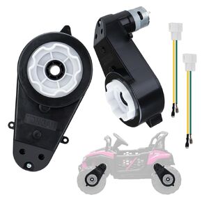 2PCS 12V Gearbox Motor Kids Ride On Car 40000RPM Electric Gearbox for Powered Wheels Kid's Ride on Toys Motorcycles Jeep RS550 High Speed Drive Motor Gearbox