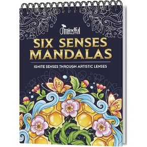 Six Senses Mandalas - Spiral Bound Coloring Books for Adults Relaxation Thick Paper