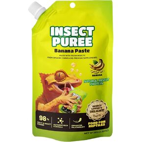 Insect Puree, Banana Paste, Reptile Food Made with Fresh Insects 2.82oz