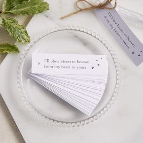 ANGEL & DOVE 25 White Bubble Funeral Favor Tags with String - for Funeral, Memorial, Celebration of Life