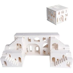 White Disguises Castle Building Block，Architecture Building Blocks（980PCS Gifts for Adults and Kids