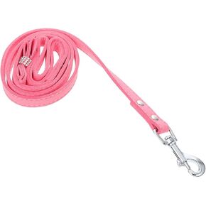YARNOW Rhinestone Bow Adjustable Pet Leash Rope for Safe Walking and Training Lightweight and Portable for Outdoor Adventures