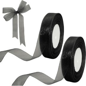 3/4 بوصة Sage Green Argonza Ribbon 50 ياردة الشيفون شريط الغلاف الحالي (Green)