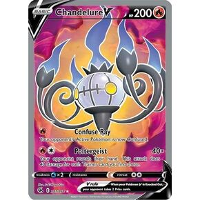 Pokemon Chandelure V - 247/264 - Full Art Ultra Rare - Sword & Shield - Fusion Strike