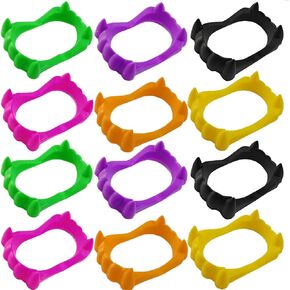36PCS Halloween Teeth Fangs Vampire Teeth for Halloween Cosplay Party Costume Accessories Decorations (Multicolor)