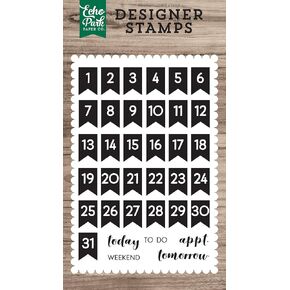 Echo Park Paper Company Calendar Days Stamp