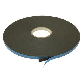 JVCC Window Glazing Tape [Double-Sided, Closed Cell] (DC-WGT-01): 1/2 in. x 75 ft. x 1/8 in. thick (Black)